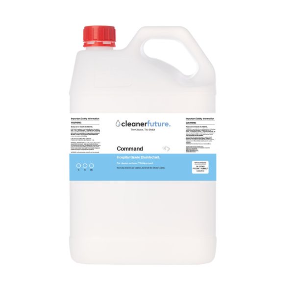 CLEANER FUTURE HOSPITALITY COMMAND FOODGRADE SURFACE SANITISER 5L (COMM-5L-M)