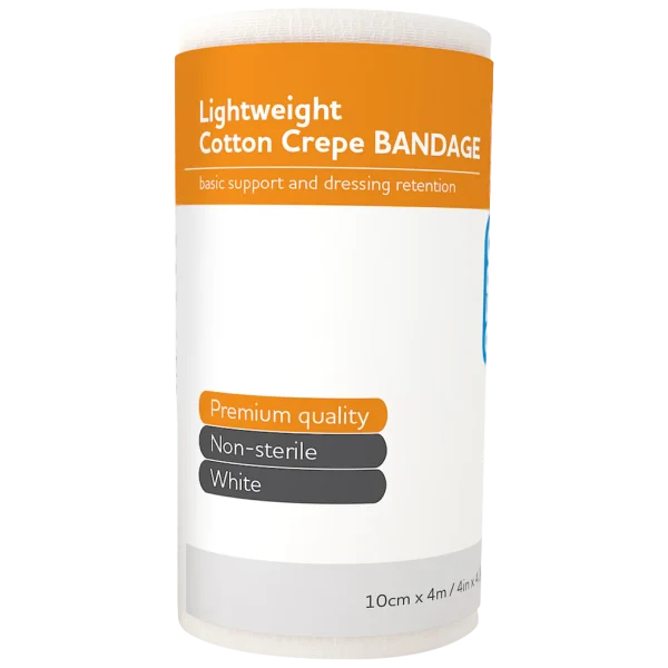 AEROCREPE CREPE LIGHT COTTON BANDAGE 10CM X 4M - QTY 12