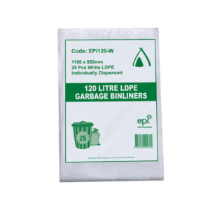 EPI 100% DEGRADABLE 120L BIN LINER - QTY 100