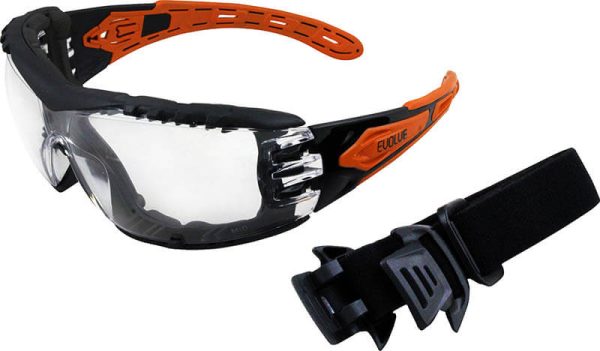 EVOLVE Safety Glasses with Gasket & Headband - Clear Lens EVO370-GH