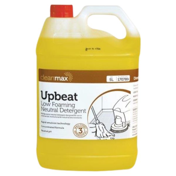 Cleanmax Neutral Detergent Upbeat 5L Each 170789