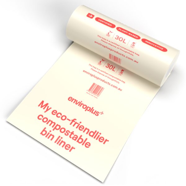 Enviroplus Bin Liners Compostable 30L Carton 100 130432