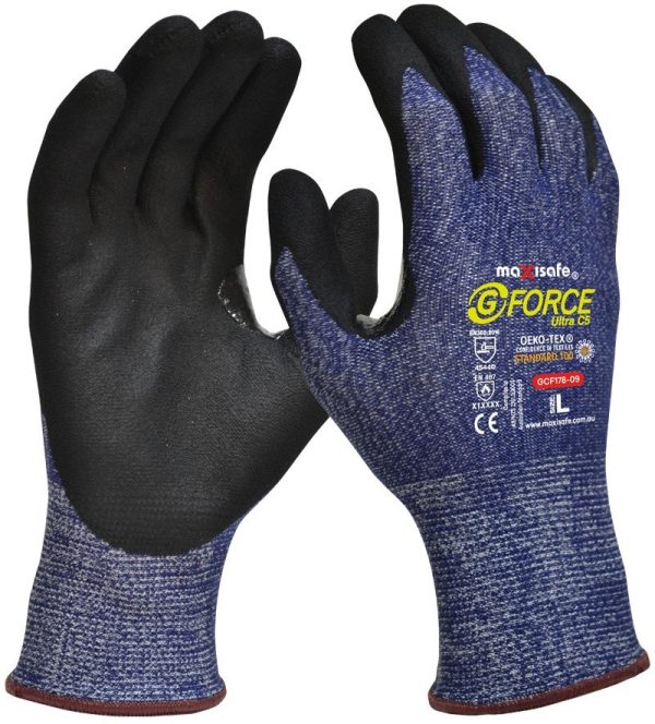 MAXISAFE G-Force Ultra Cut D Resistant Thin Nitrile Coated Glove - XLarge GCF178-10