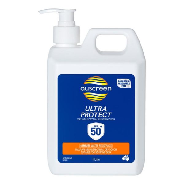 Auscreen Ultra Protect SPF 50+ 1 Litre Sunscreen AUST L 302687