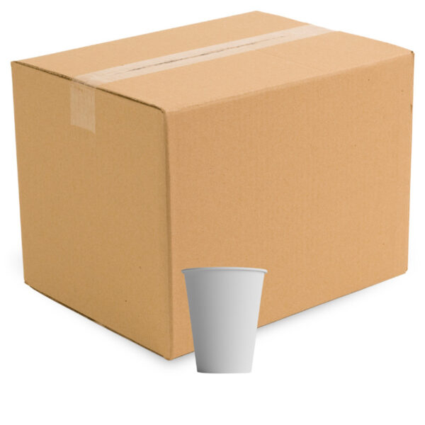 8OZ COMPOSTABLE SINGLE WALL CUP WHITE - 8SWWHITE-BOX OF 1000