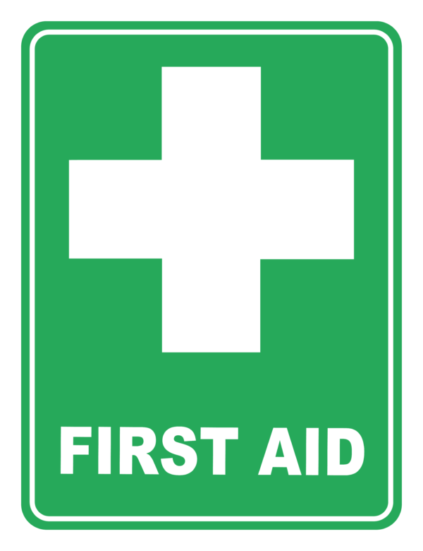 FIRST AID SIGN 30 × 22.5 CM