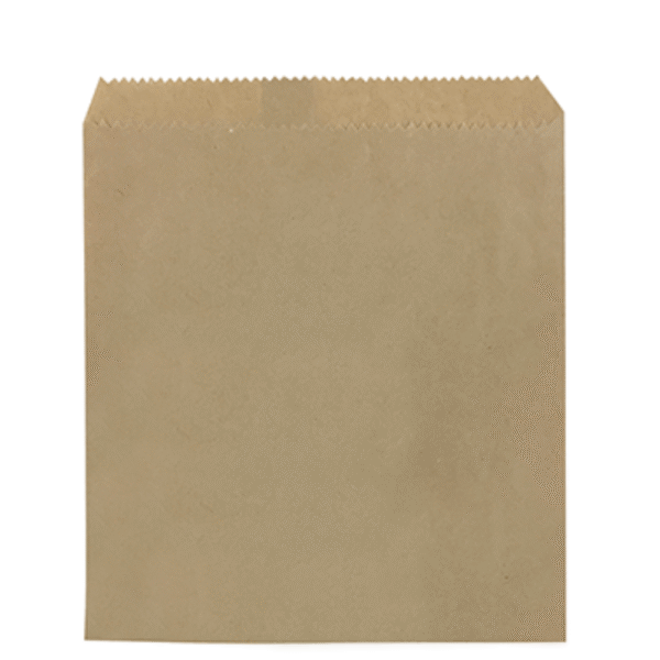 FLAT BROWN PAPER BAG