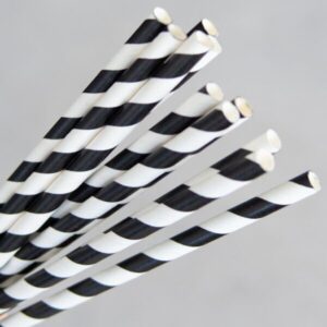 REGULAR STRIPED STRAWS (BLUE, RED, GREEN, BLACK)