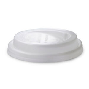 4OZ MOULDED FIBRE LID TO FIT 63MM - WHITE
