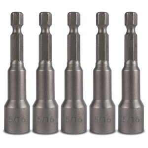 XTORQUE NUTSETTER DRIVER BIT MAGNETIC 65MM – 5 PACK (3/8" & 5/16")