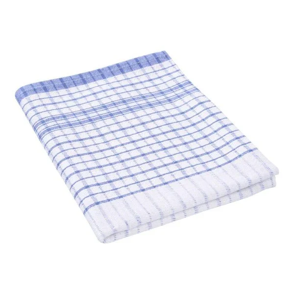 BLUE & WHITE STRIPED TEA TOWEL 10 PACK